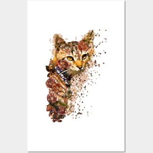 Great and funny portrait of a street kitten. Pet Adoption Posters and Art